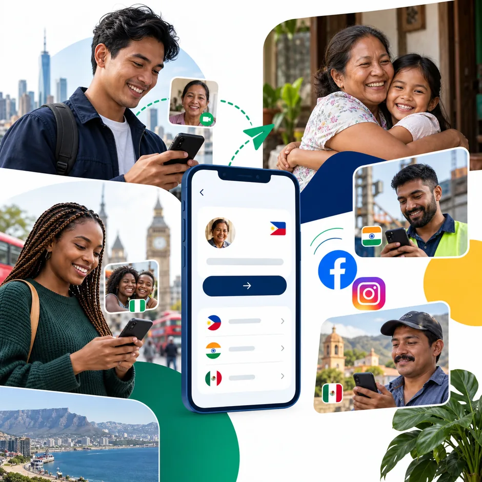 Social media marketing for remittance
