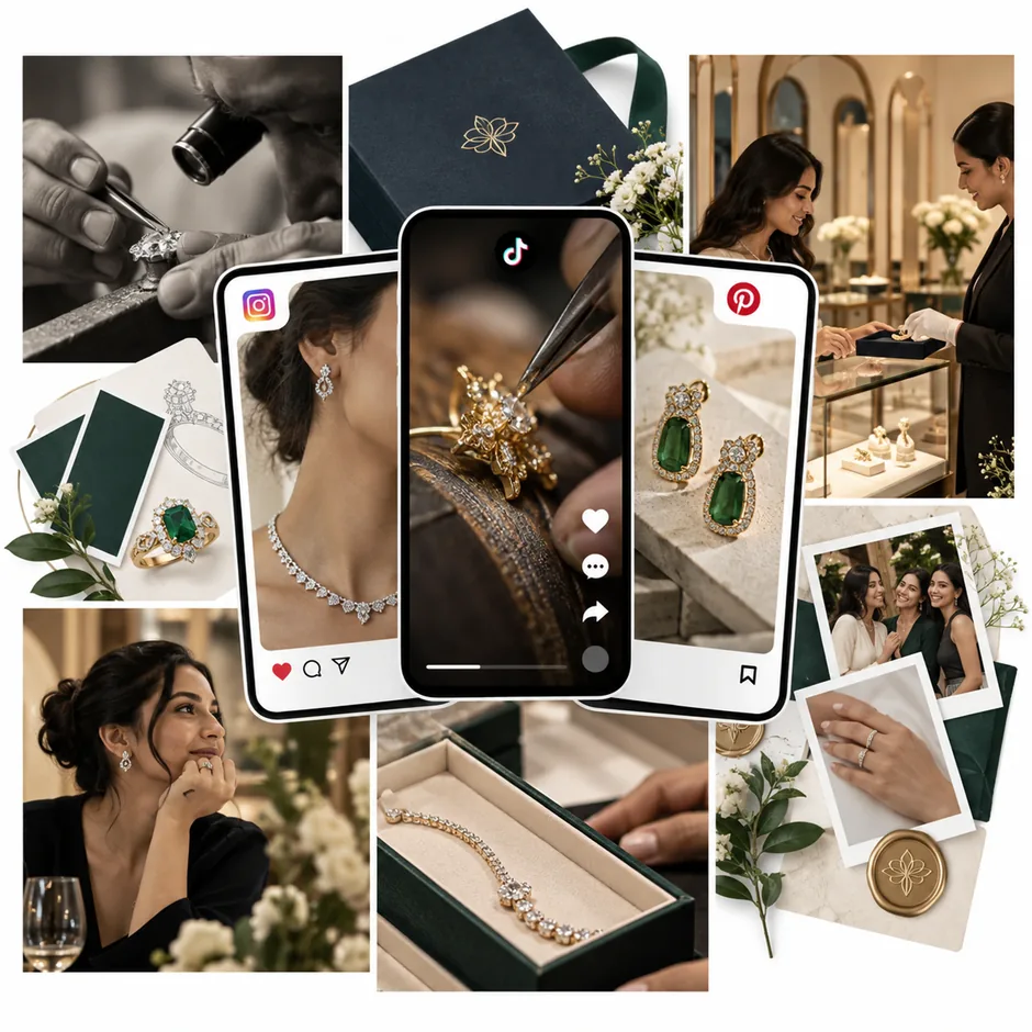 Social media marketing for jewellery