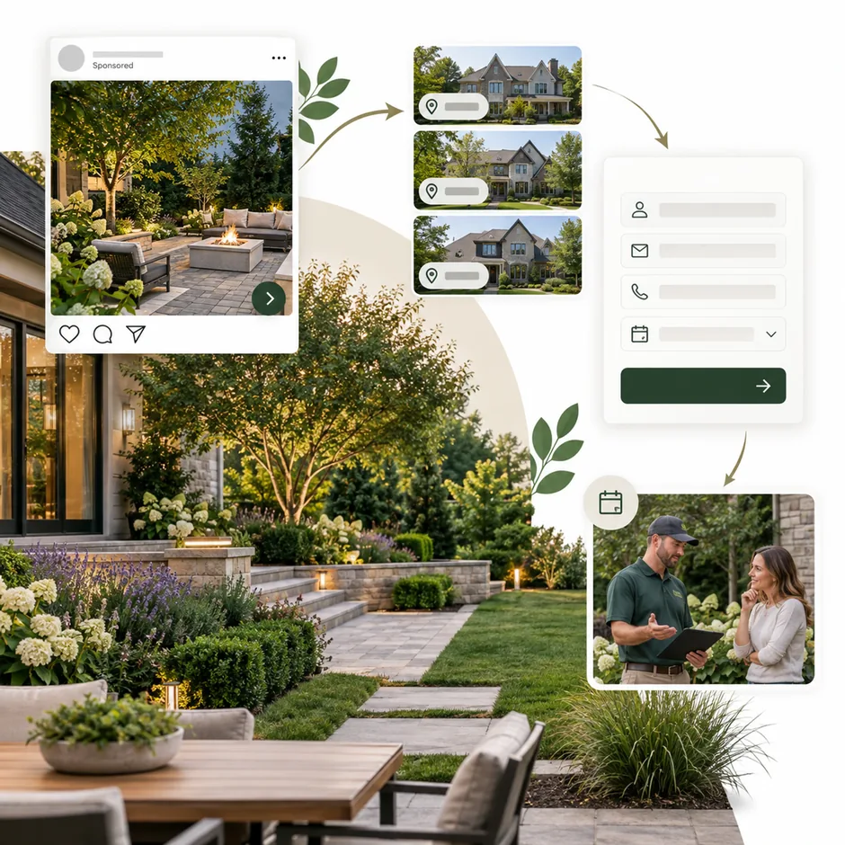 Paid social media for landscaping