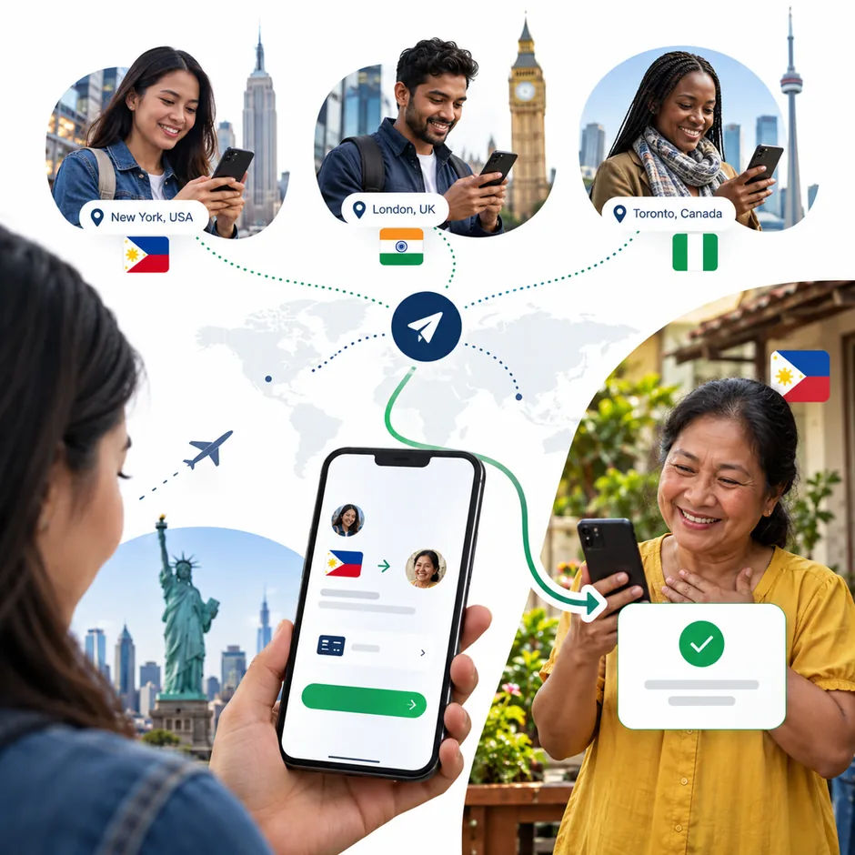 Paid social media for remittance