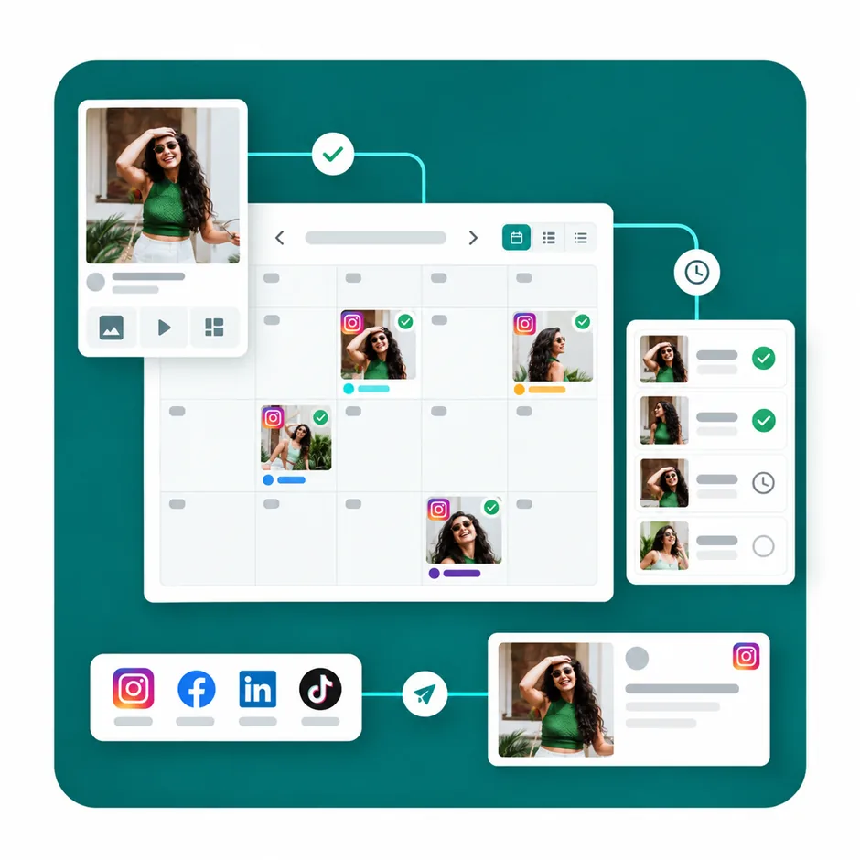 Content calendar development and scheduling