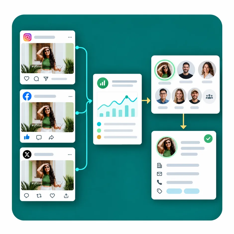 Social media marketing and data scraping