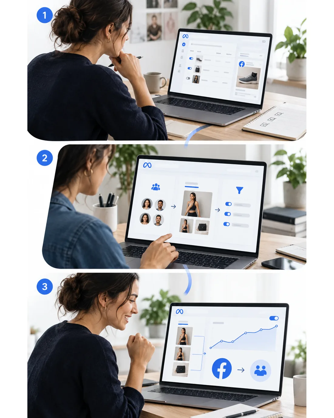 Get started with Facebook ads strategy in three easy steps