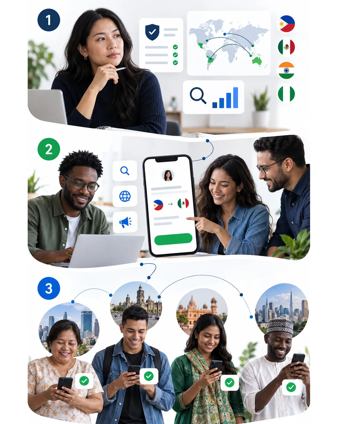 Get started with remittance digital marketing in three easy steps